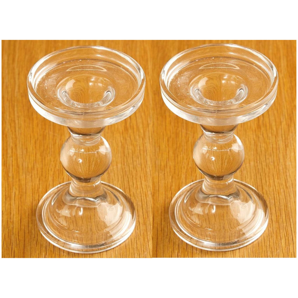 Large set of 2 candle holders