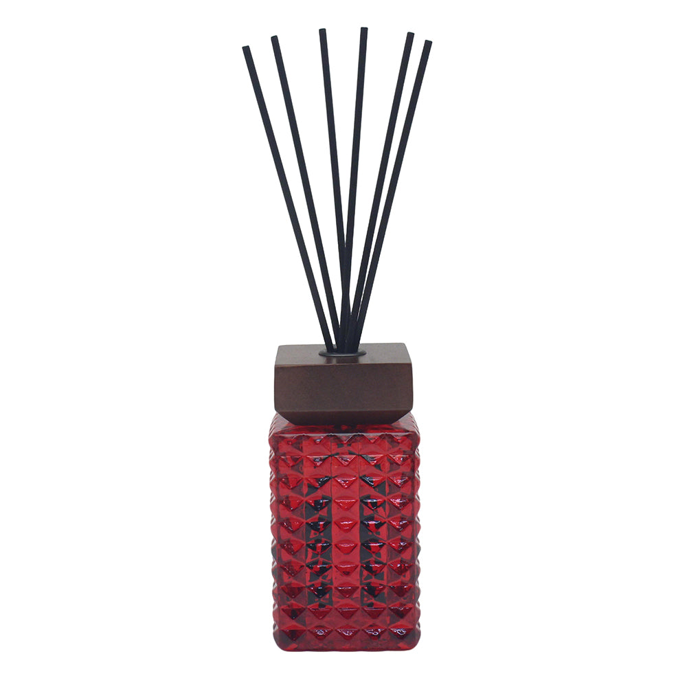 Christmas Square Cut Glass Reed Diffuser 500ml - Various Colours