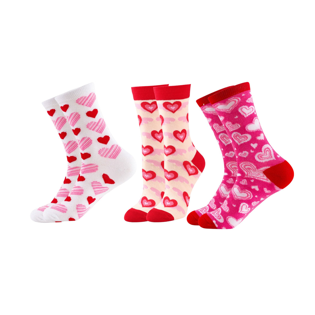Womens Socks Pack of 3 One Size - Assorted Designs