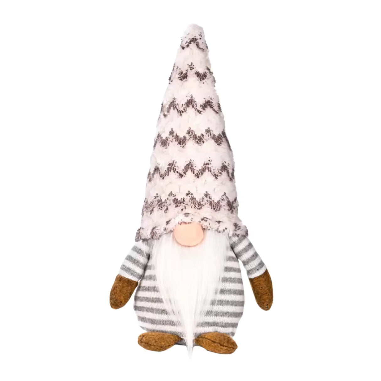Woodside Home Living Grey Gonk Christmas Decoration - Gent