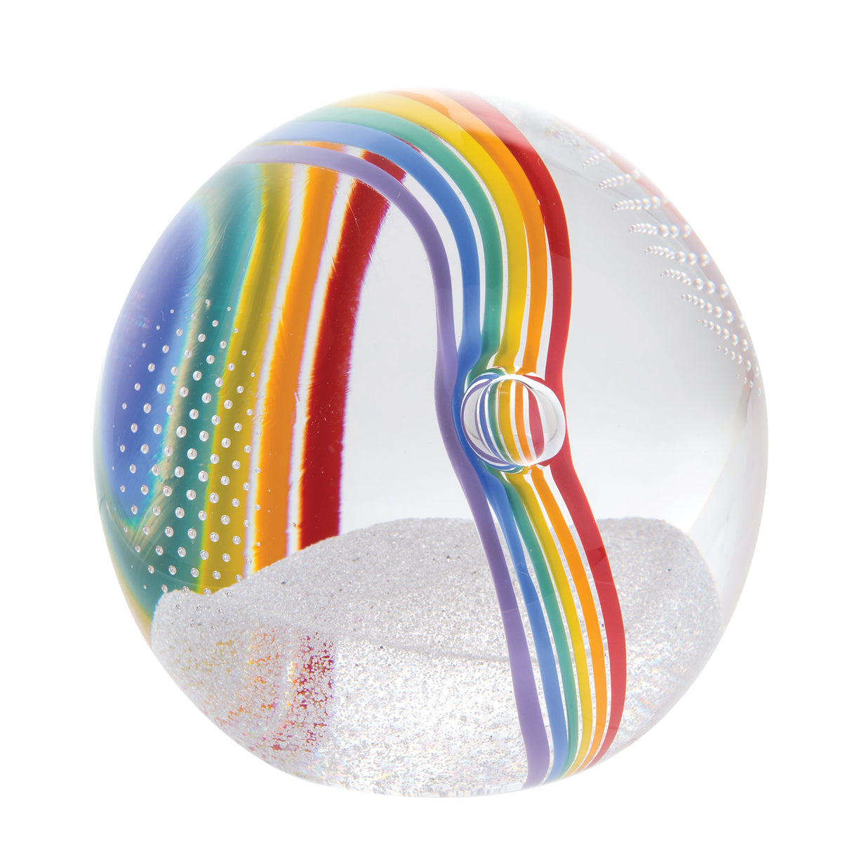 Caithness Glass Paperweight Wonderful World - Chasing Rainbows