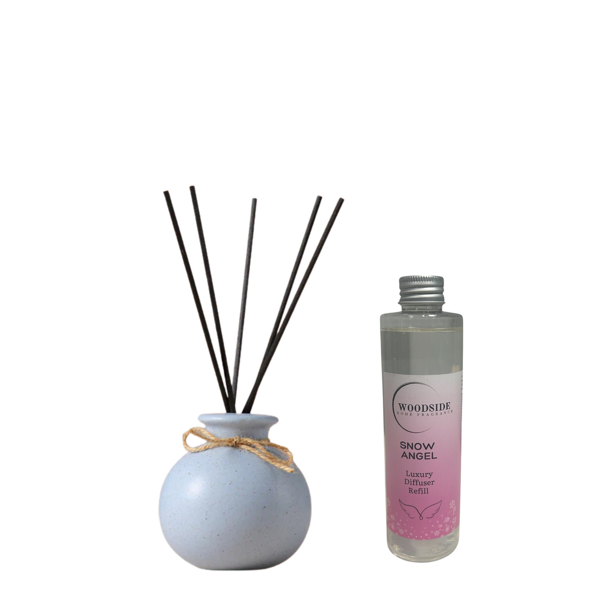 Woodside Home Reed Diffuser & Fragrance Bottle snow angel