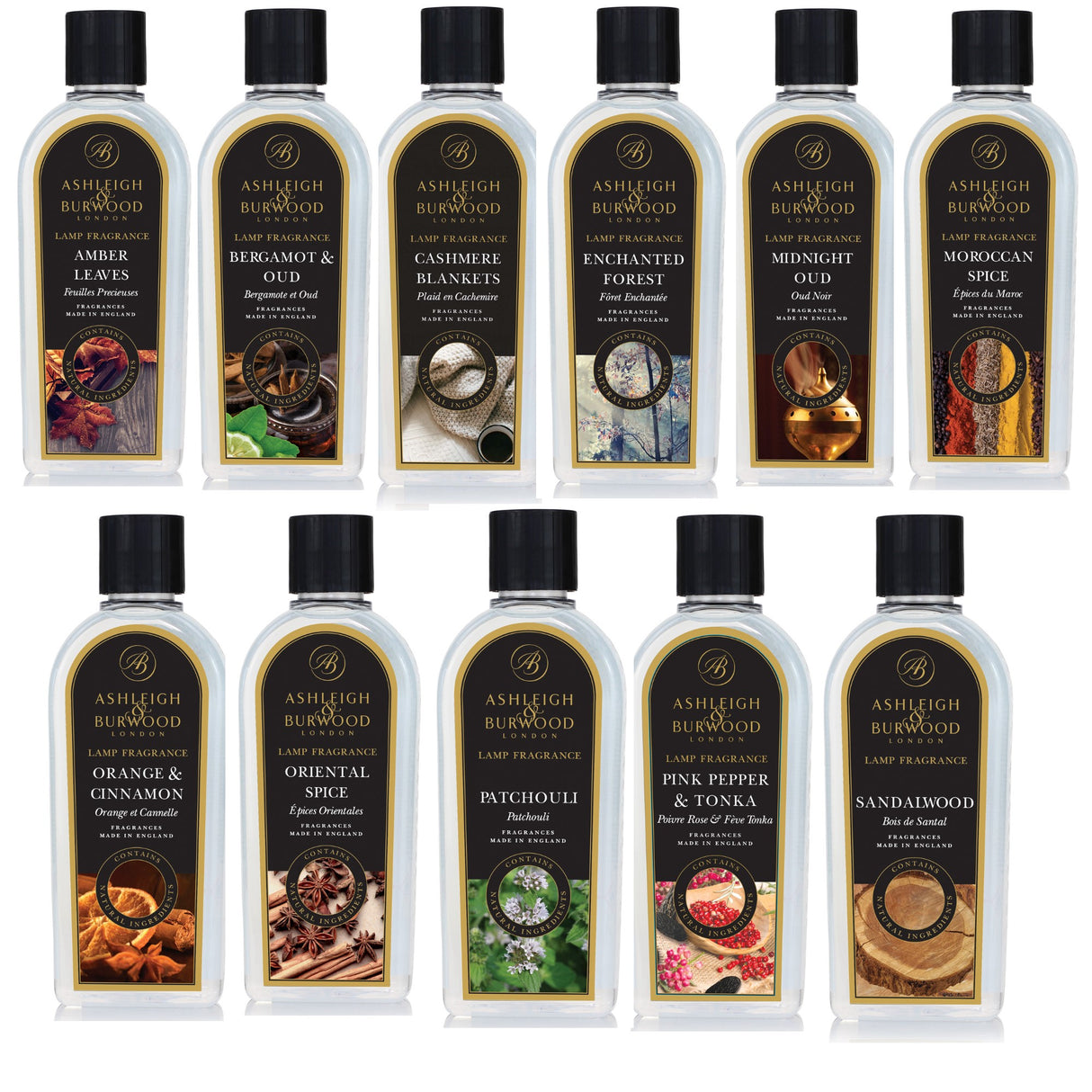 Ashleigh & Burwood Lamp Fragrance 500ml - Spicy & Woody Fragrances