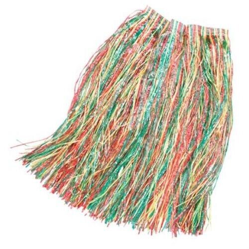 Grass Skirt Long Approx 80cm (Multi-Coloured) Fancy Dress