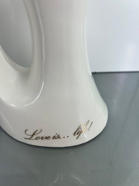 Love is Life Porcelain Cake Topper/Figurine