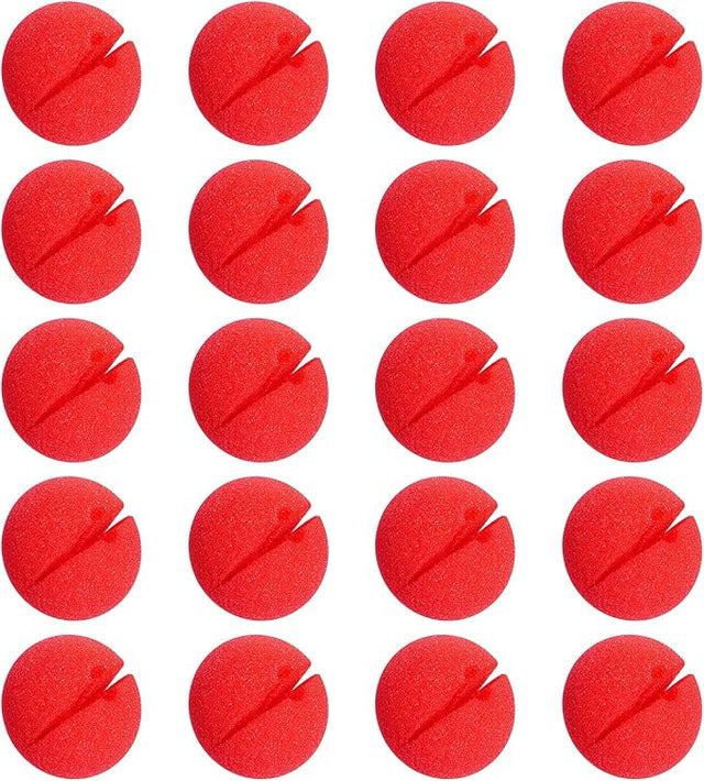 Red Sponge Nose Christmas Reindeer Pack of 20