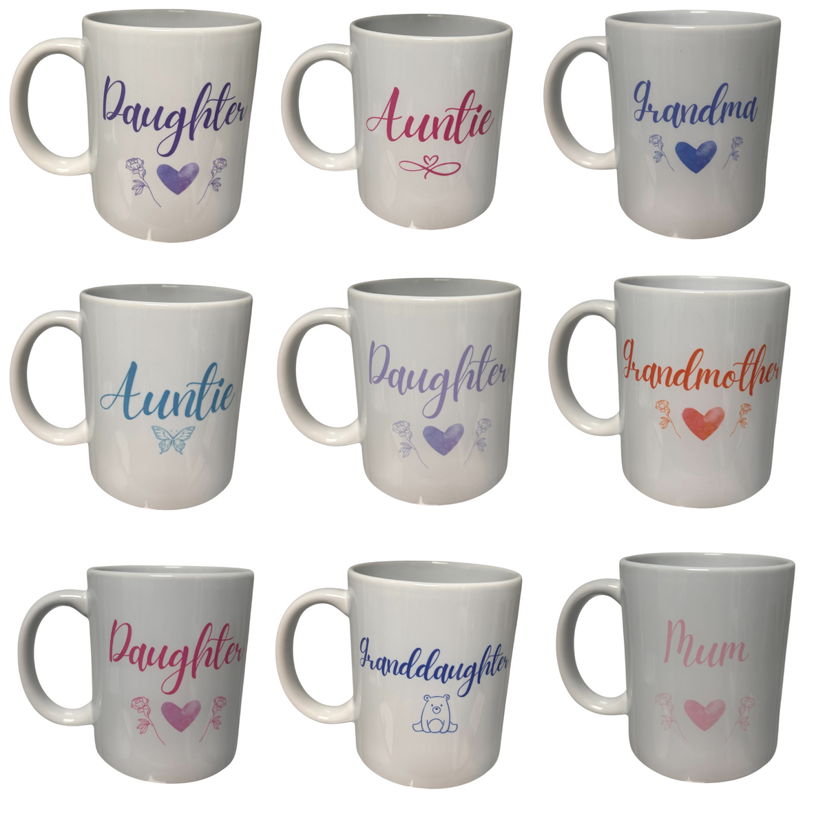 Woodside Home Living - Female Family Relation Mugs