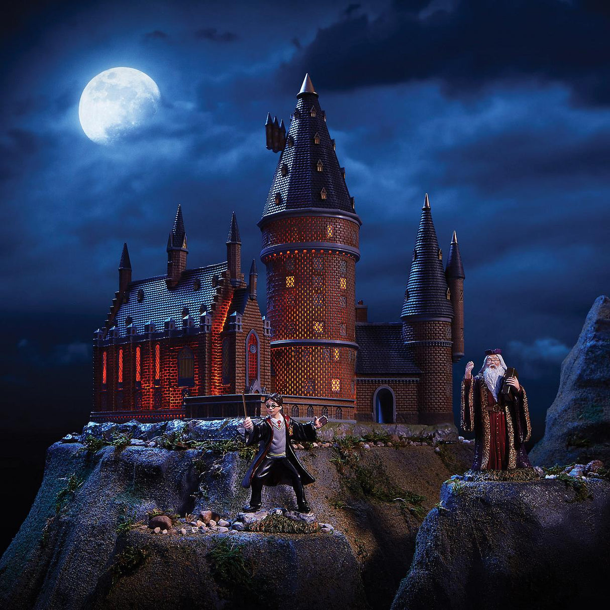 Harry Potter Hogwarts Great Hall and Tower Light Up Figurine