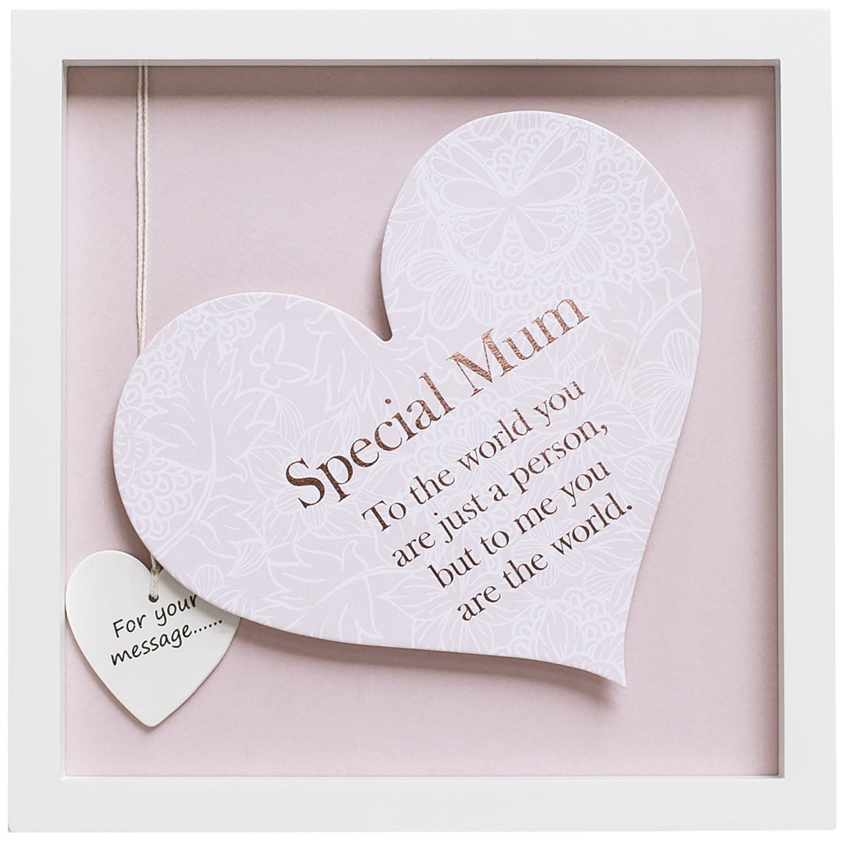 Said with Sentiment Heart in Frame - Special Mum