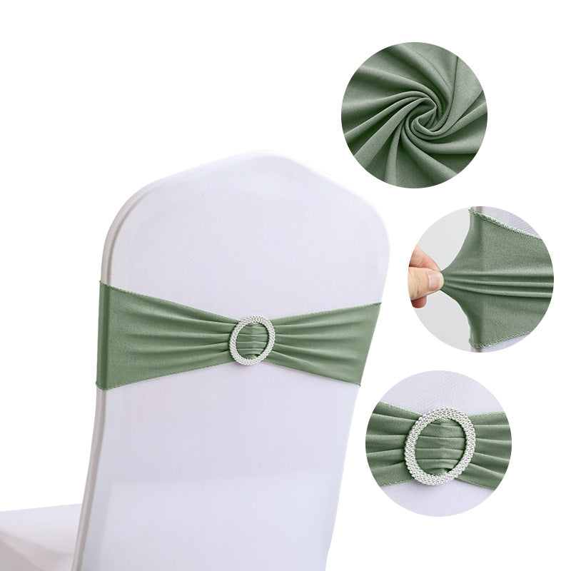 Stretch Chair Cover Band with Buckle Slider - Various Colours