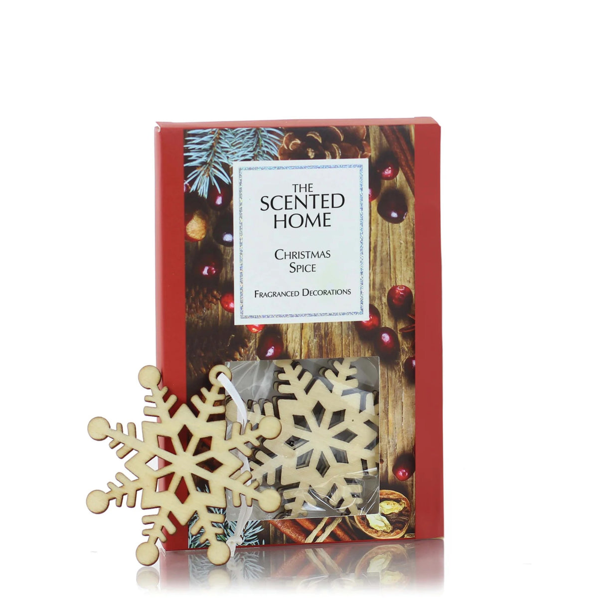 Ashleigh & Burwood Fragranced Wooden Snowflake Hanging Decorations - Festive Fragrances christmas spice