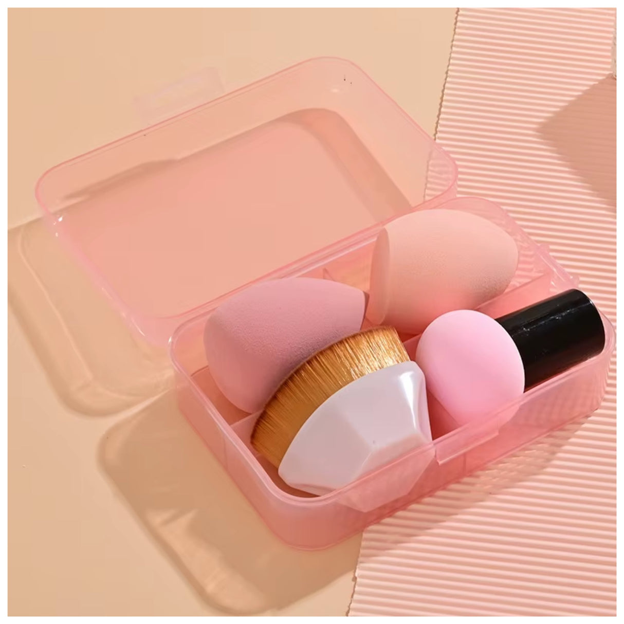 Krystina's Collection Foundation Brush & Makeup Sponge Set - Various Colours