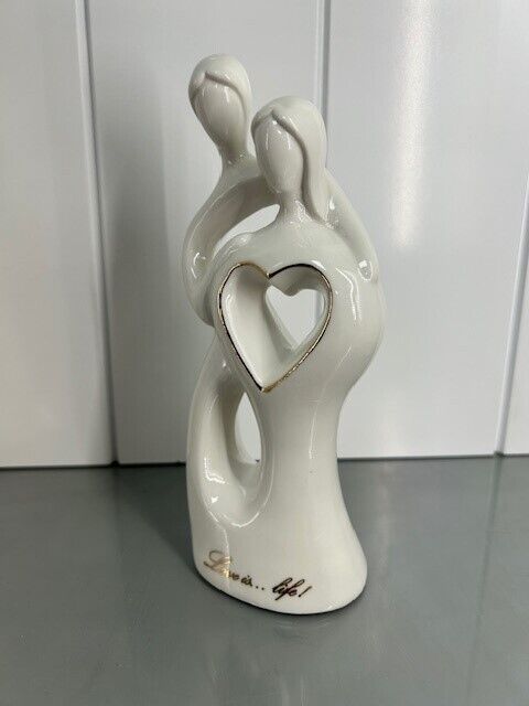 Love is Life Porcelain Cake Topper/Figurine