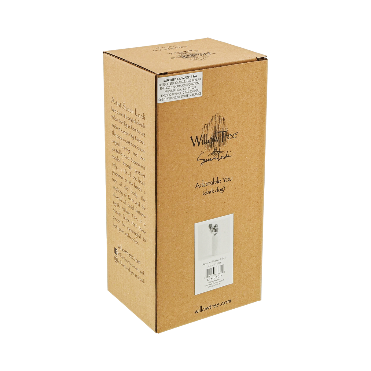 Willow Tree Adorable You Figurine (Dark Dog)