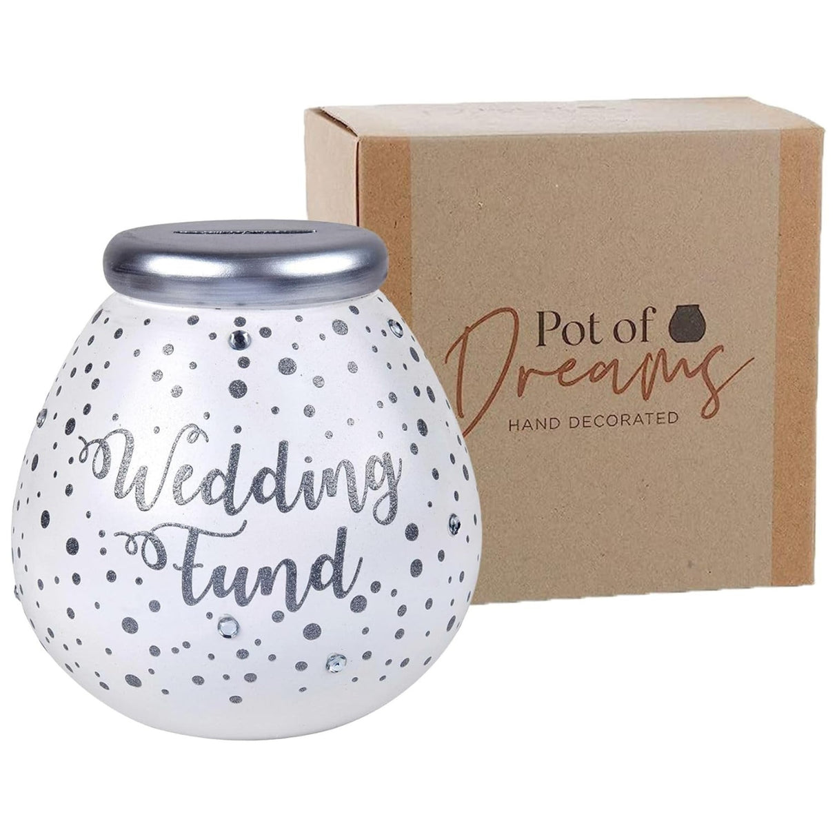 Pot of Dreams Money Box Savings Jar - Wedding Fund
