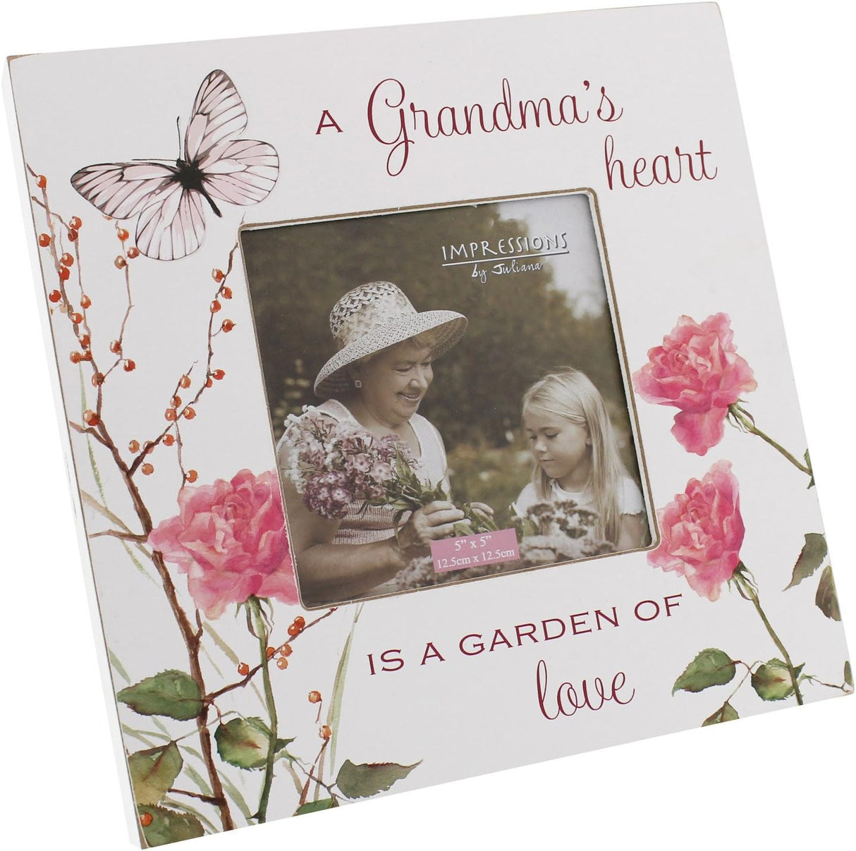 Grandma Photo frame with Butterflies design