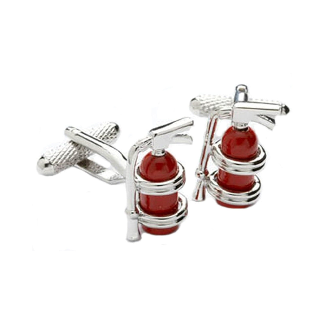 Fire Extinguisher Cufflinks