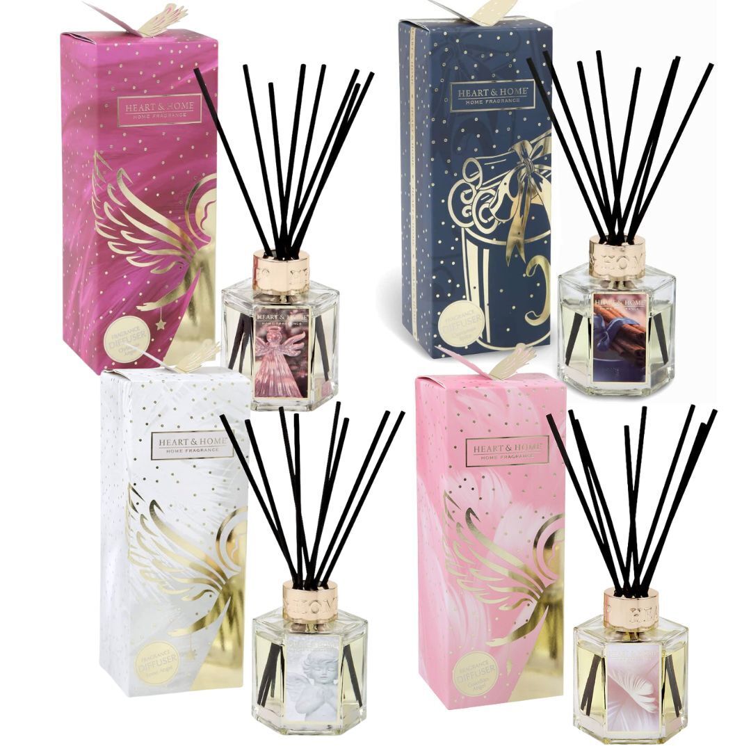 Heart & Home Reed Diffusers - Various Festive Fragrances