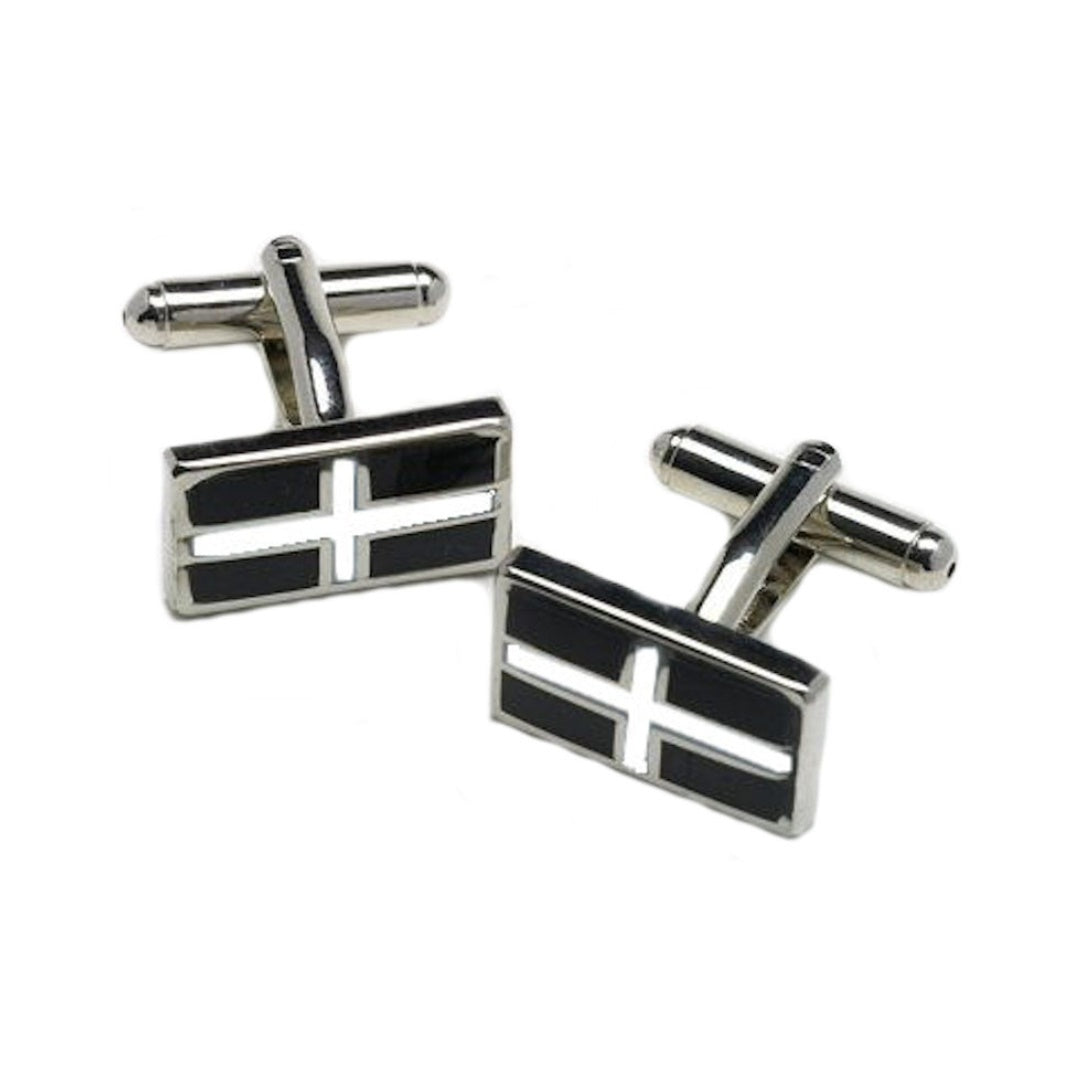 Cornwall St Piran`s Cornish Flag Cufflinks