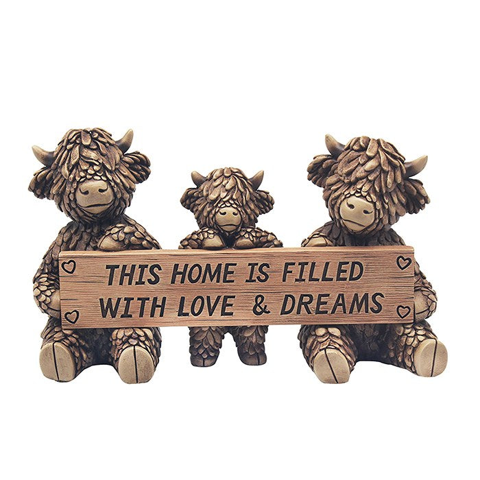 Hughie Highland Cow Figurine - This Home