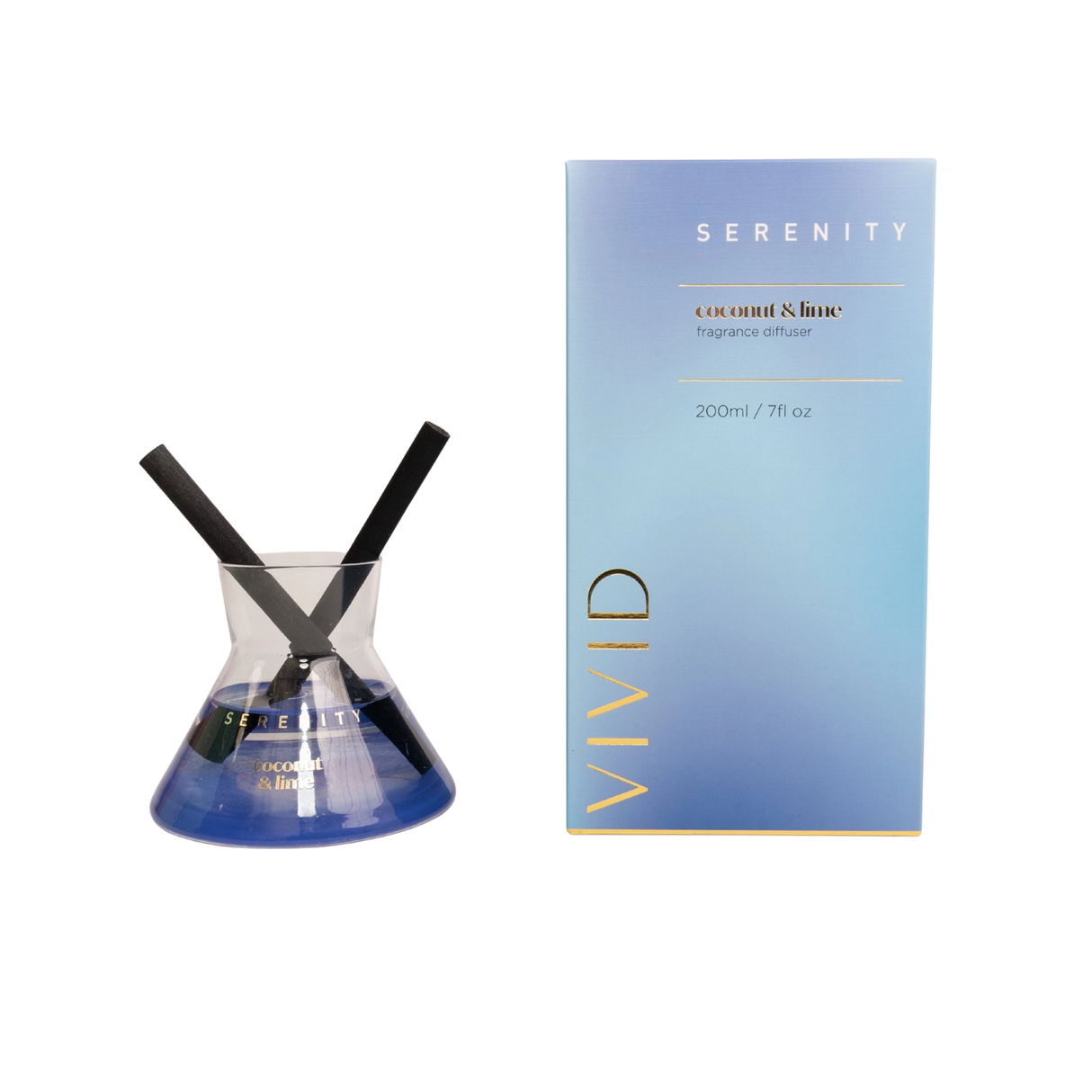 Serenity Vivid Collection 200ml Reed Diffusers - Coconut & Lime