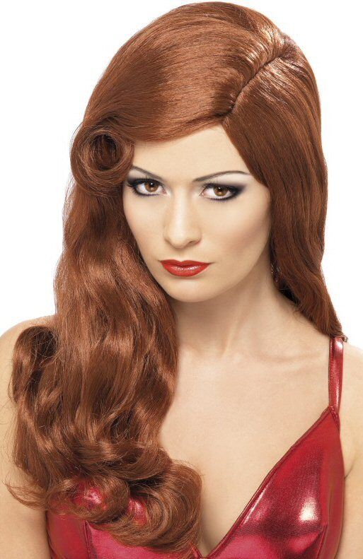 Silver Screen Sensation Jessica Rabbit Long Auburn Fancy Dress Wig