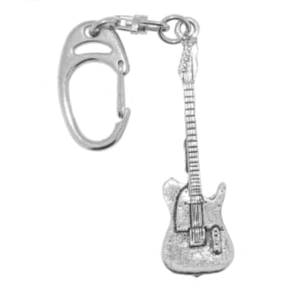 English Pewter Keyring - Guitar