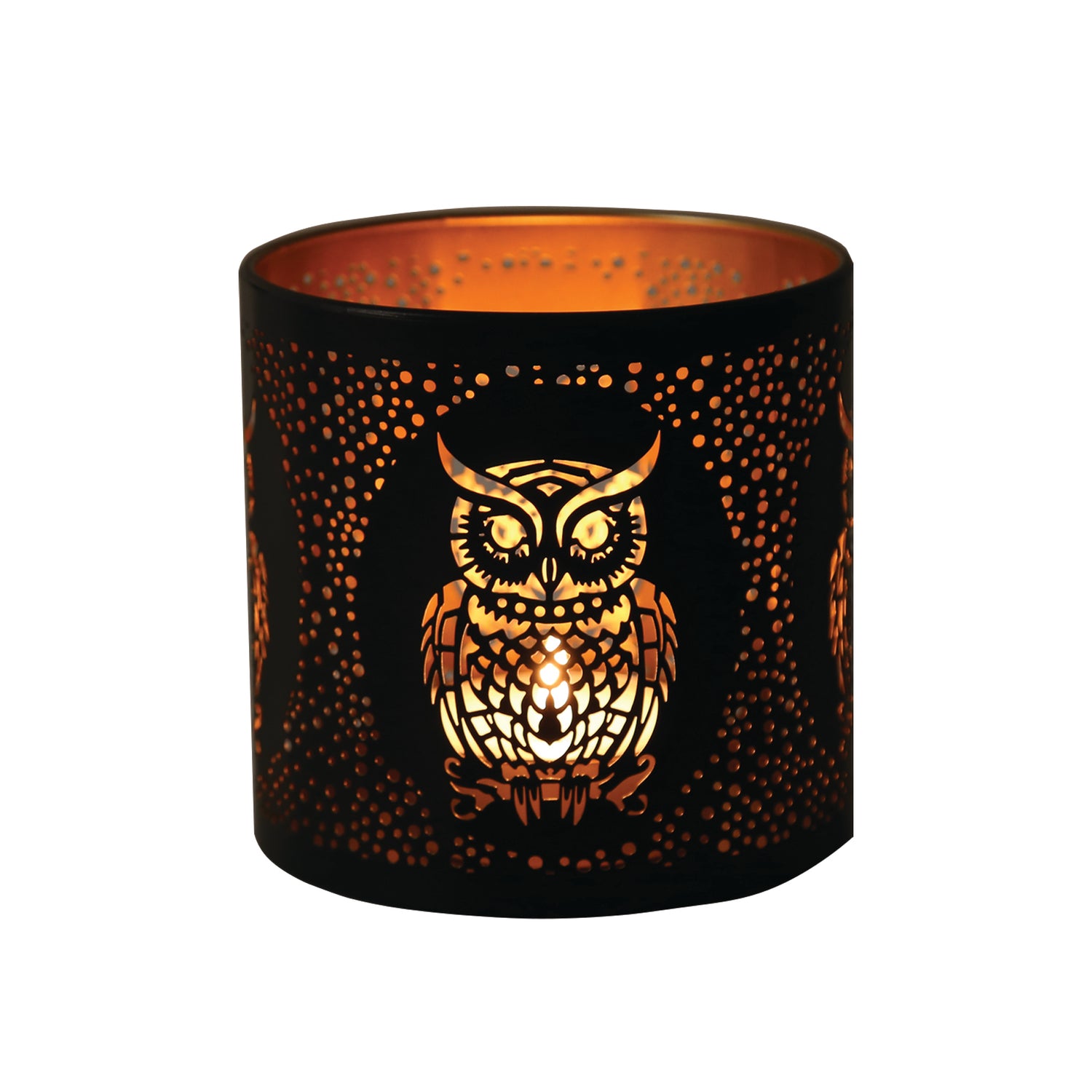 Aroma Metal Silhouette Wax Melt Burner/Candle Holder Owl Design - Various Colours