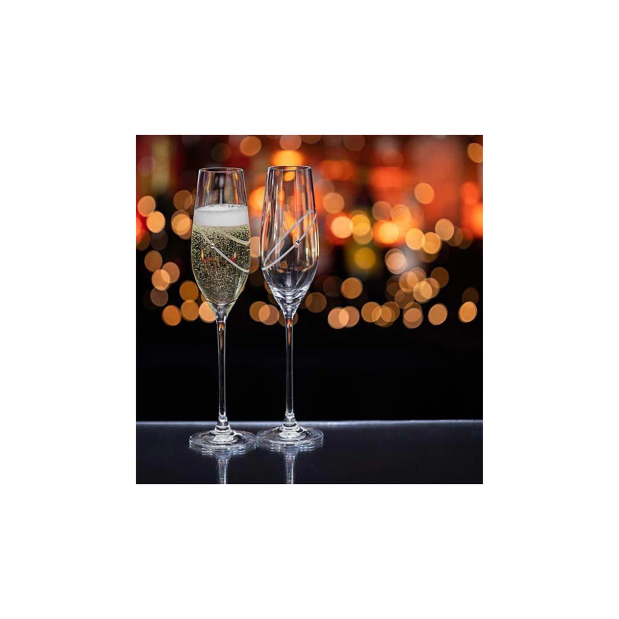 Dartington Celebrate Champagne Flute Pair - Clear
