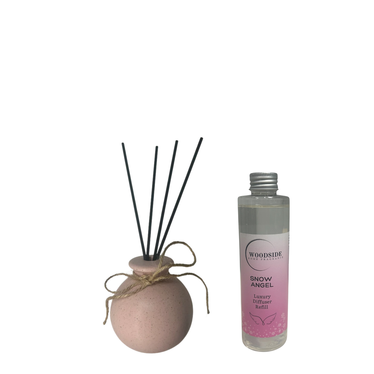 Woodside Home Living Reed Diffuser & Fragrance Bottle snow angel