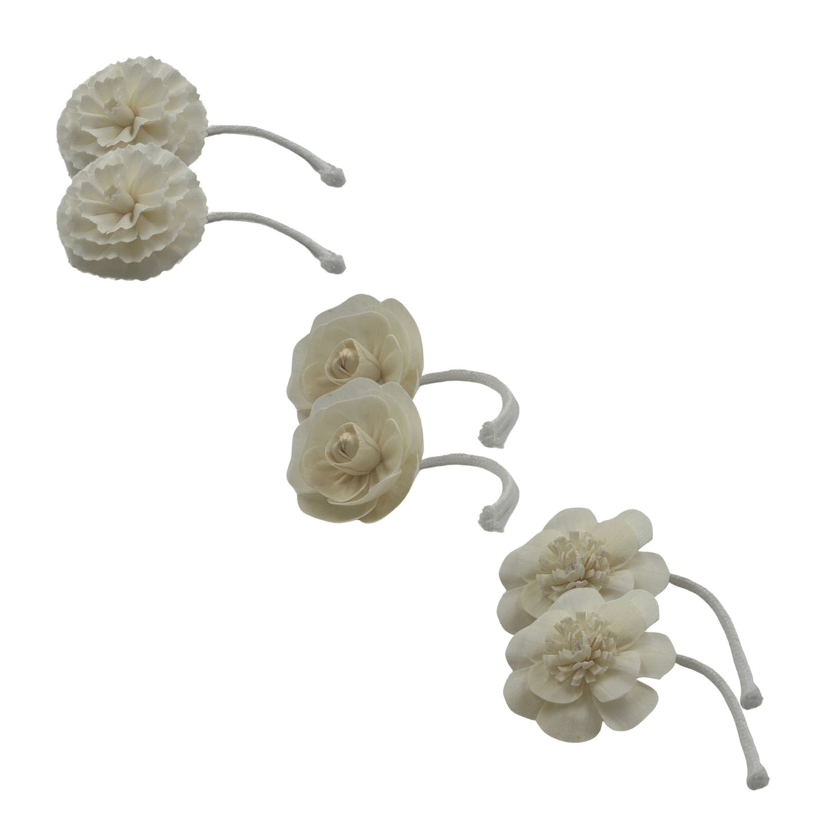 Woodside Home Living Set of 2 Flower Reed Diffuser Wick - Various Designs