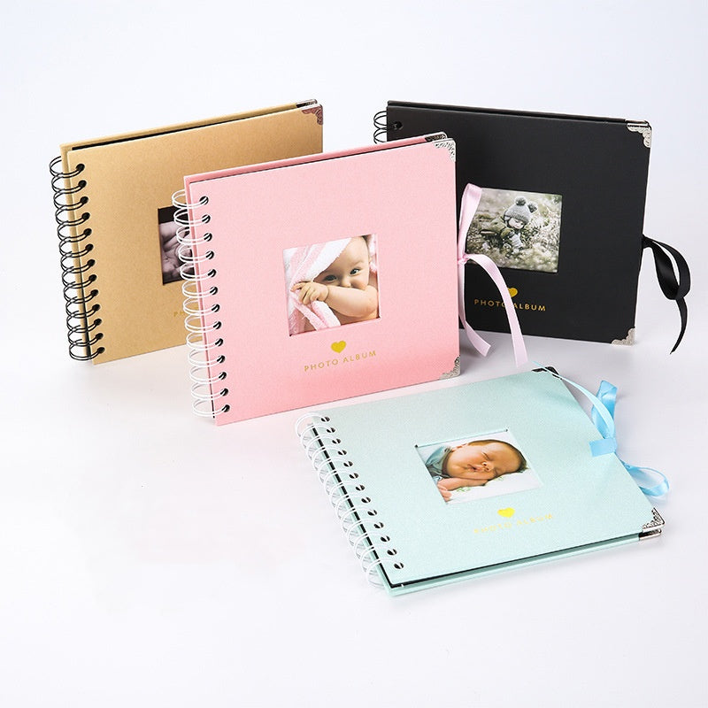 Woodside Home Living Metal Corner Scrap Book Style Photo Album 17cm x 17cm