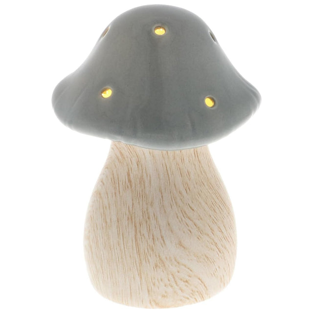 Mushroom Glow Lamp - Grey (Small)