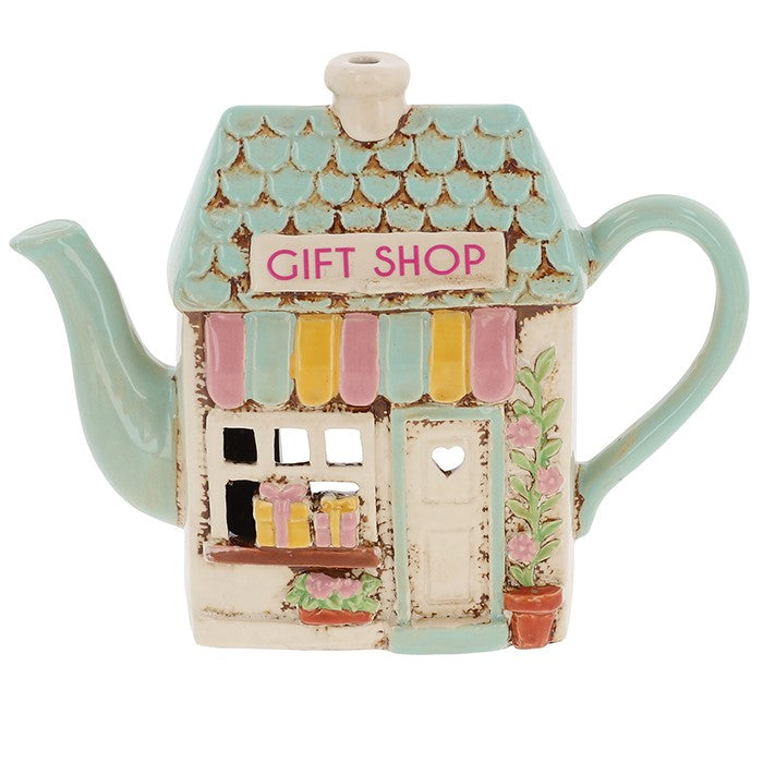 Village Pottery Tea/Coffee Pot Tea Light Holders - Gift Shop
