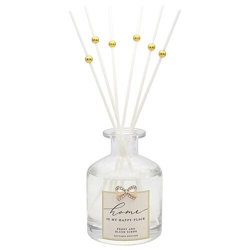 Boutique Reed Diffuser with Encrusted Bow Embellishment - Family Friend Love