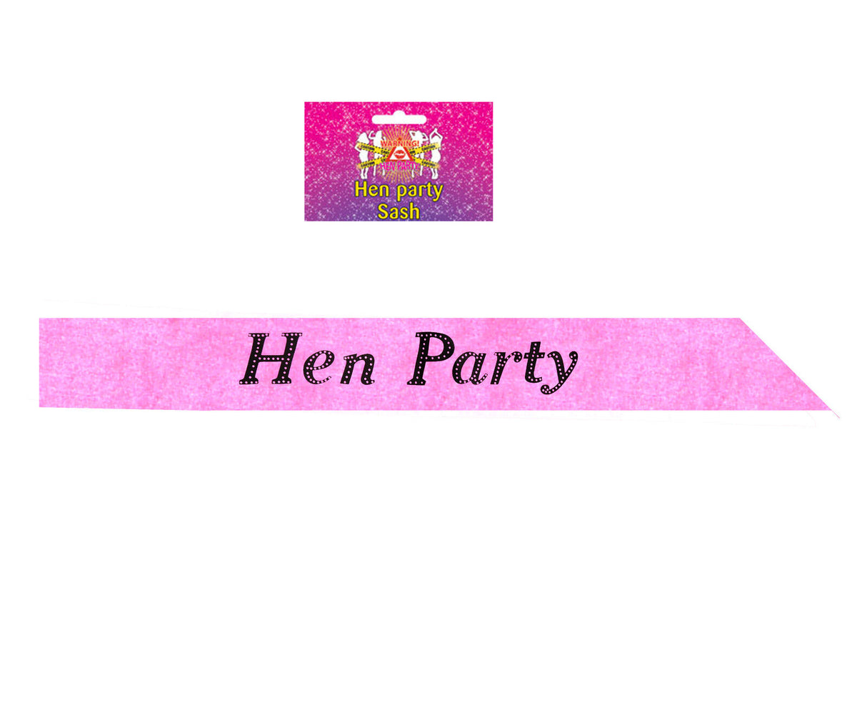 Hot Pink Hen Night Sash Hen Party Sashes Girls Night Out Hen Do
