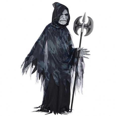 Childs Soul Taker Ghoul Fancy Dress Halloween Costume Age 8-10 Years