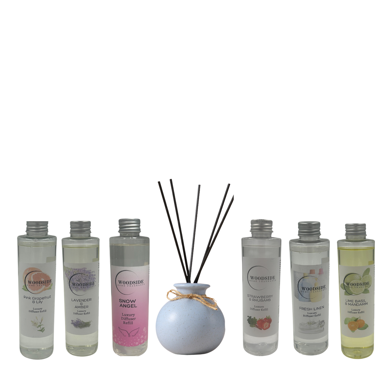 Woodside Home Reed Diffuser & Fragrance Bottle