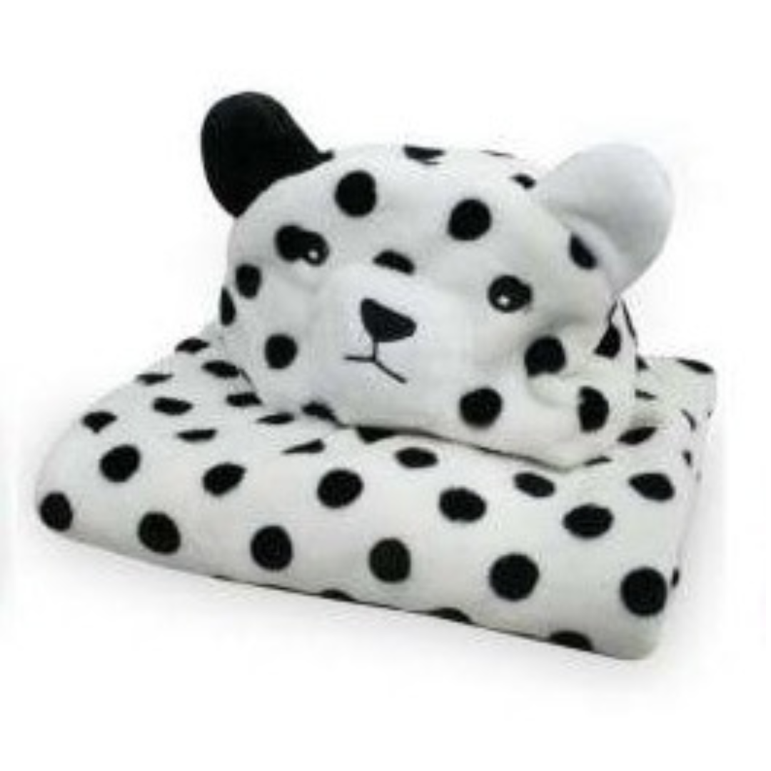 Kids Animal Hooded Blanket dalmation