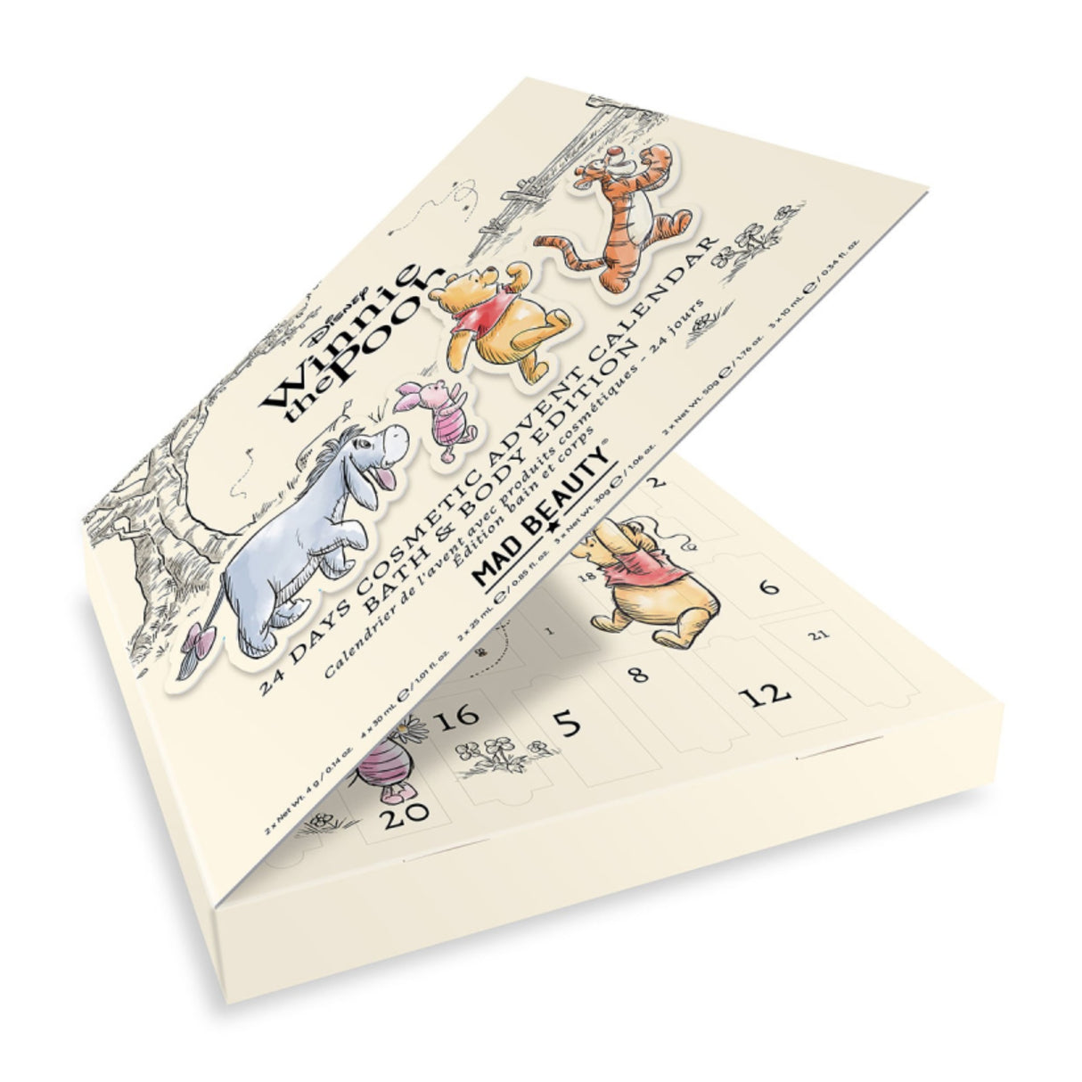 Mad Beauty Disney Winnie the Pooh Advent Calendar Bath & Body Edition