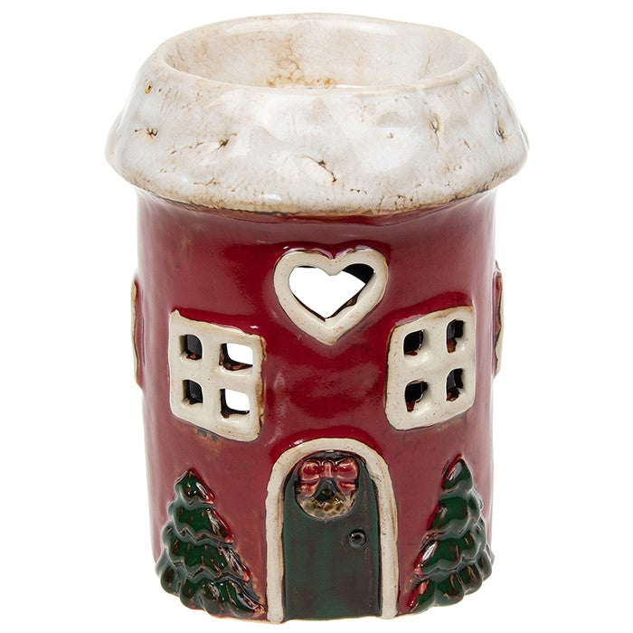 Village Pottery Christmas House Melt Warmer