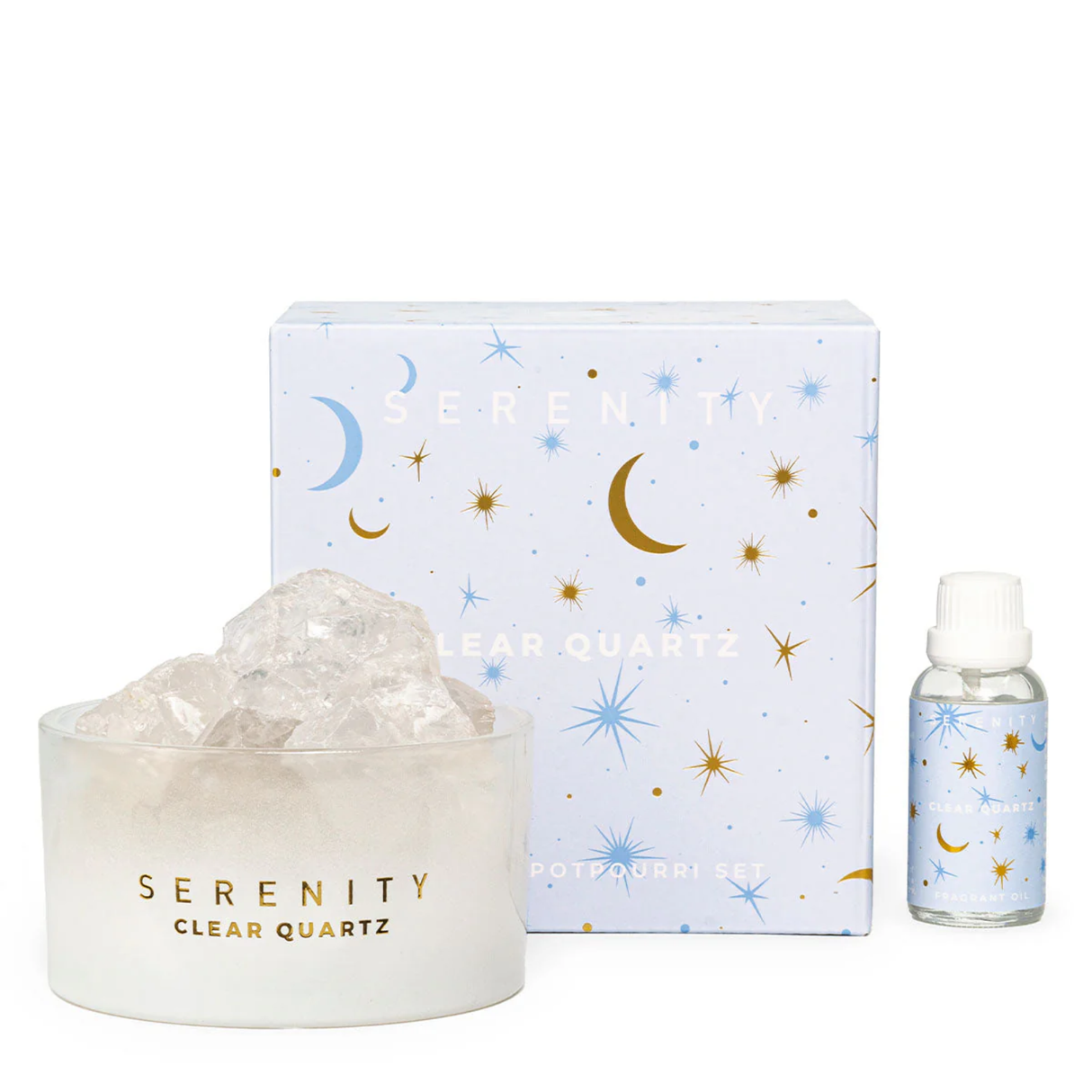 Serenity Crystal Potpourri & Oil - Healing Clear Quartz