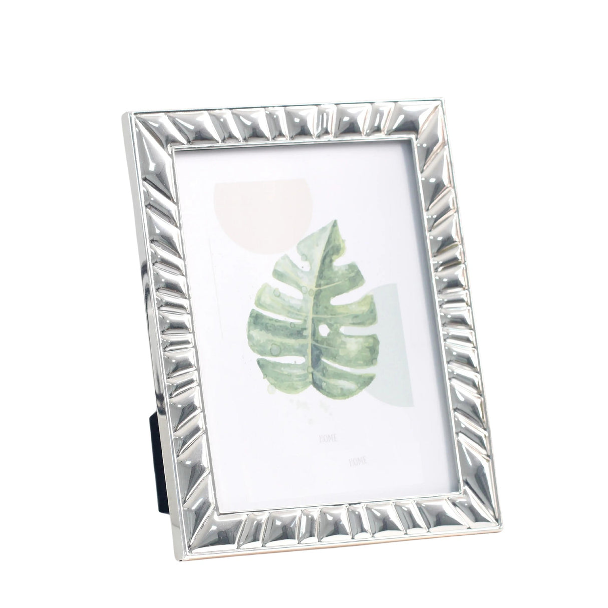 Woodside Home Living Patterned Edge Silver Photo Frame 8" x 10"