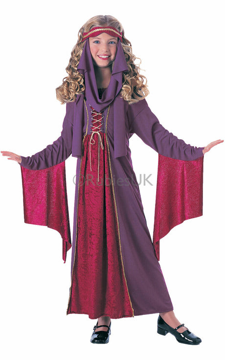 Childs Gothic Medieval Princess Costume Age 3-4 Years
