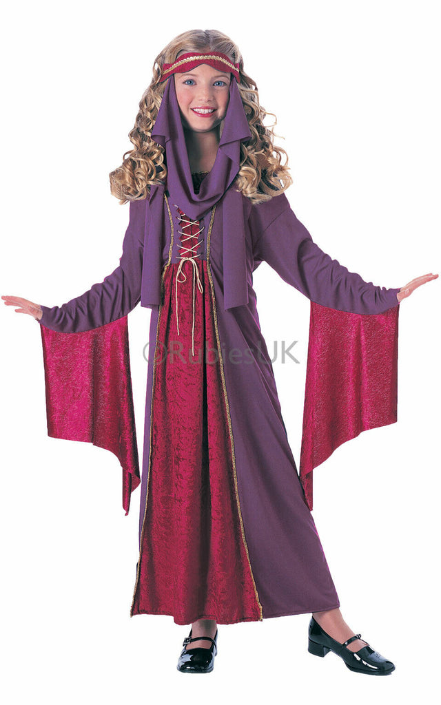 Childs Gothic Medieval Princess Costume Age 3-4 Years