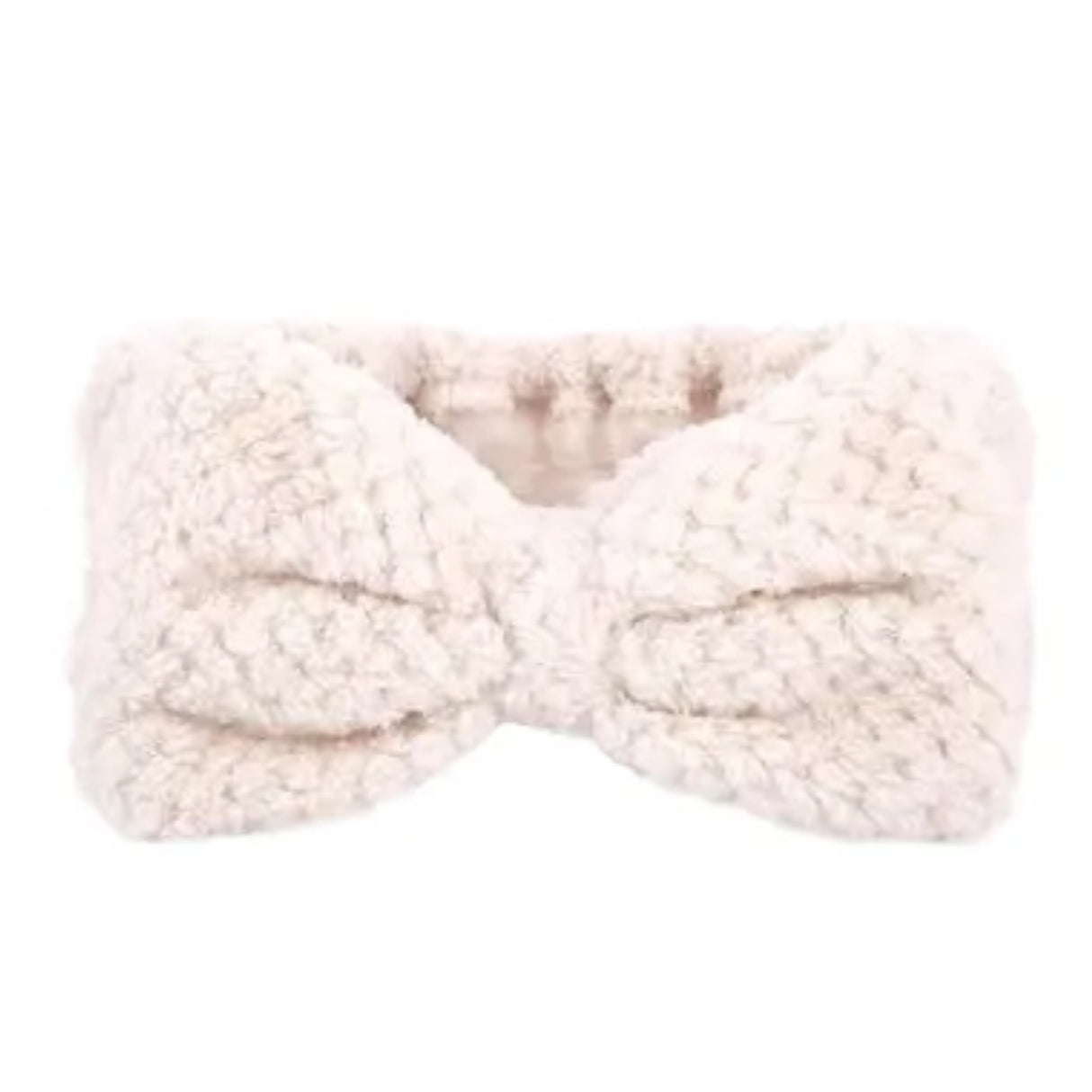 Krystina's Collection Waffle Spa Make Up Headband - Cream