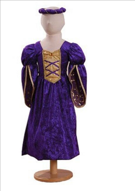 Childs Purple Princess Fancy Dress Costume Age 6-8 Years