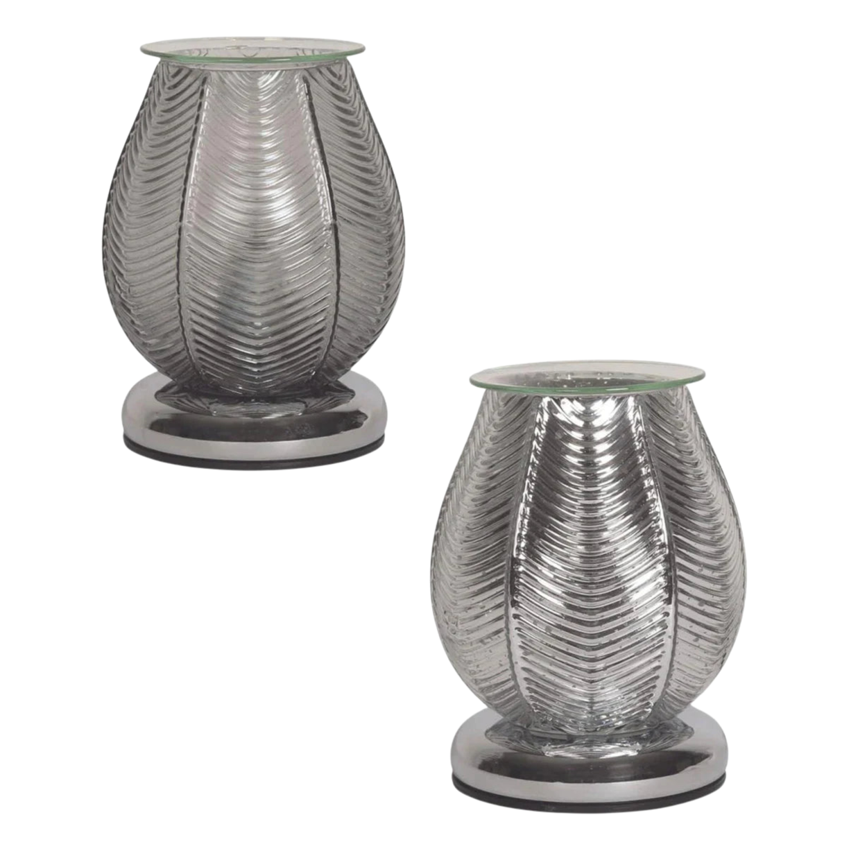 Aroma Touch Electric Wax Melt Burner - Ribbed Lustre Various Colours