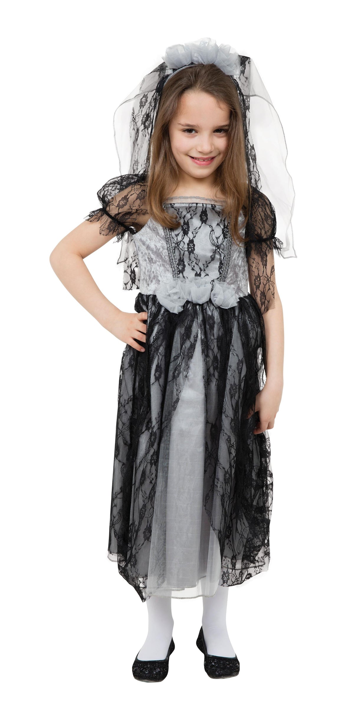 Childs Gothic Bride Costume Age 5 - 9
