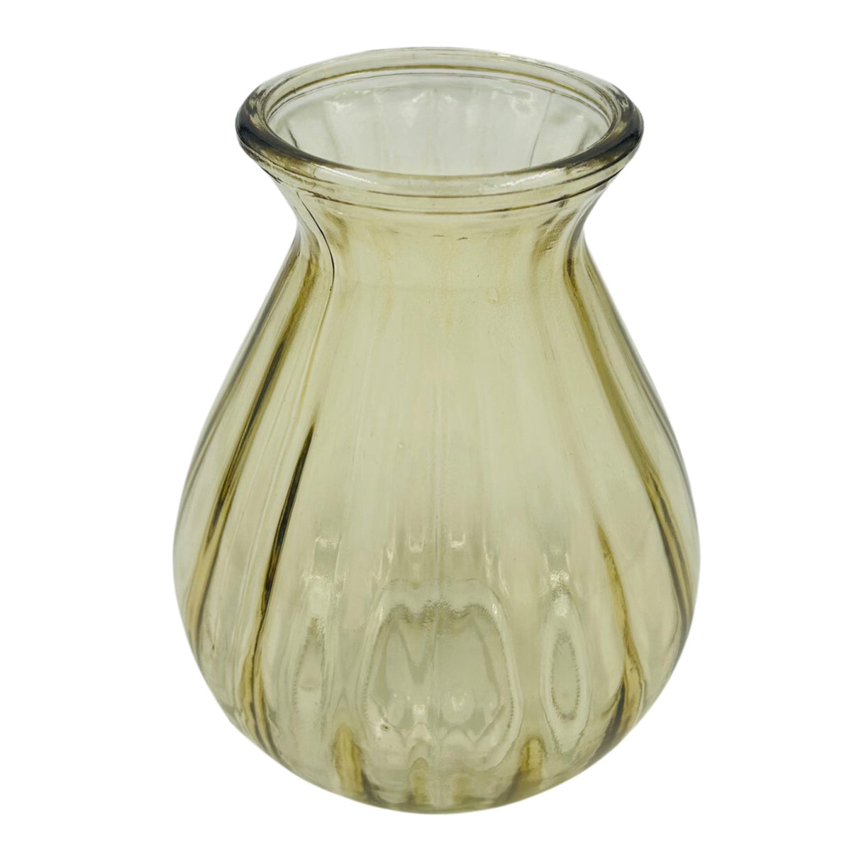Pale Glass Medium Flute Vase - Set of 3